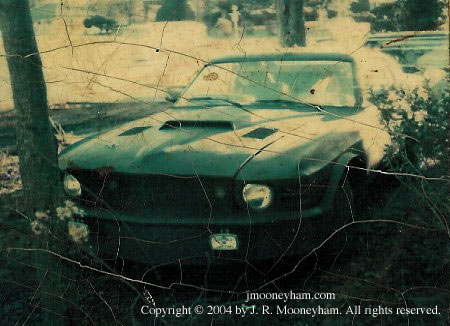 Actual rare photo of front end of the 1969 Ford Mustang Mach 1 supercar Shadowfast in near final form.